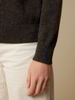 Pullover aus Alpakawolle, mokka