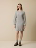 Strickkleid aus Bio-Baumwolle und Wolle, grau melange