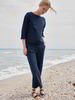 Sweatshirt 3/4 Arm, blaubeere & Sweatpants, blaubeere