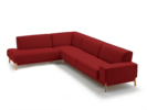 Ecksofa Alani, Buche, mit Bezug Wollstoff Tartini Klatschmohn Ecksofa Alani, Buche, mit Bezug Wollstoff Tartini Klatschmohn