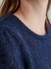 Pullover, blau camel melange