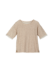 Sweat T-Shirt aus Bio Baumwolle/Hanf, natur
