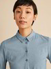 Blusenshirt, taubenblau melange