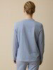 Schlafshirt aus Bio-Baumwolle, meerblau/weiß ringel