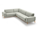 Ecksofa Alani, Buche, mit Bezug Leinenstoff Lino Jade Ecksofa Alani, Buche, mit Bezug Leinenstoff Lino Jade