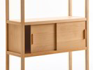 Regal Quintum Schiebetüren-Set Holz, Buche