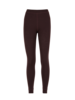 Leggings aus Bio Wolle, aubergine
