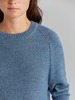 Pullover-Fledermaus, topas blau melange