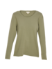 Shirt Langarm Rippe, lindgrün