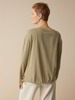 Langarmshirt aus Bio Baumwolle/Hanf, olive