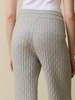 Strickhose aus Bio-Baumwolle und Wolle, grau melange
