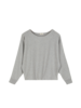 Pullover aus Bio-Baumwolle/Wolle, grau melange