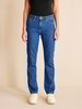 Jeans straight, mittelblau denim