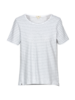 Shirt-Kurzarm-Ringel, ringel weiss/graumelange