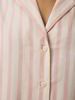 Schlafshirt, cranberry gestreift