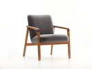 Fauteuil Ketil, Eiche, Wollstoff Kaland Mocca