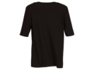 Halbarm Shirt Basic, 01 schwarz