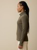 Rollkragenshirt aus Bio Baumwolle/Wolle, moor