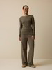 Langarmshirt aus Bio Baumwolle/Wolle, moor