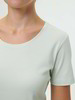 T-Shirt aus Bio-Baumwolle, pastell aqua