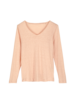 Langarmshirt aus Bio-Leinen, light apricot