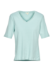 T-Shirt Rippe, pastell türkis