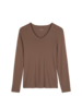 Schlafshirt aus Bio-Baumwolle, mauve