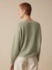 Pullover aus Alpakawolle, grün/weiss