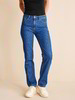 Jeans straight, mittelblau denim