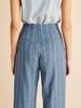 Hose Culotte, leinen streifen stahlblau