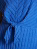 Kleid-Wickeloptik, blau mélange