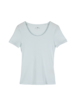 Kurzarmshirt aus Bio-Baumwolle, 31 eisblau