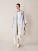 Strickjacke Kimono, grau melange