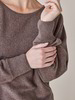 Pullover Langarm, walnuss melange