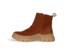 Stiefelette aus Bio Leder, cognac