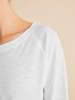 Shirt Langarm Flamme, weiss