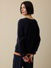 Sweatshirt aus Bio Baumwolle, navy
