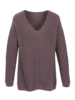 Pullover-Loose Fit-V-Ausschnitt, mauve