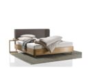 Bett Tonda und Bettkästchen Hako stehend ohne Lade in Eiche 