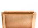 Regal Quintum Fachbrett, Nut unten, V1, Buche