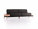 Sofa Alani, B252xT94xH82 cm, Sitzhöhe 44 cm, Buche, mit Bezug Wollstoff Stavang Schiefer