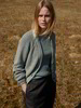 Strickjacke-meliert, Shirt agave