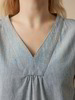 Bluse aus Bio-Baumwolle, streif blau-weiss