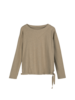 Langarmshirt aus Bio Baumwolle/Hanf, olive