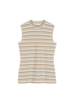 Top aus Bio Baumwolle, camel/offwhite ringel rippe