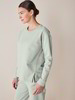 Sweatshirt Langarm, 100 % Bio Baumwolle, mintgrau