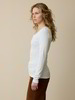 Langarmshirt aus Bio Baumwolle/Wolle, eisblau