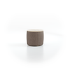 Sofatisch/Hocker Tambor mit Stauraum u. Holzdeckel, H 34,3 cm, Ø 39 cm, Bezug Wollstoff Tano Natur (79), Esche