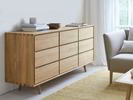 Sideboard Tesoro mit 9 Laden, Eiche