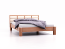 Ryokan Bett mit Betthaupt Höhe 83,4 cm Buche, 140x200x40 cm